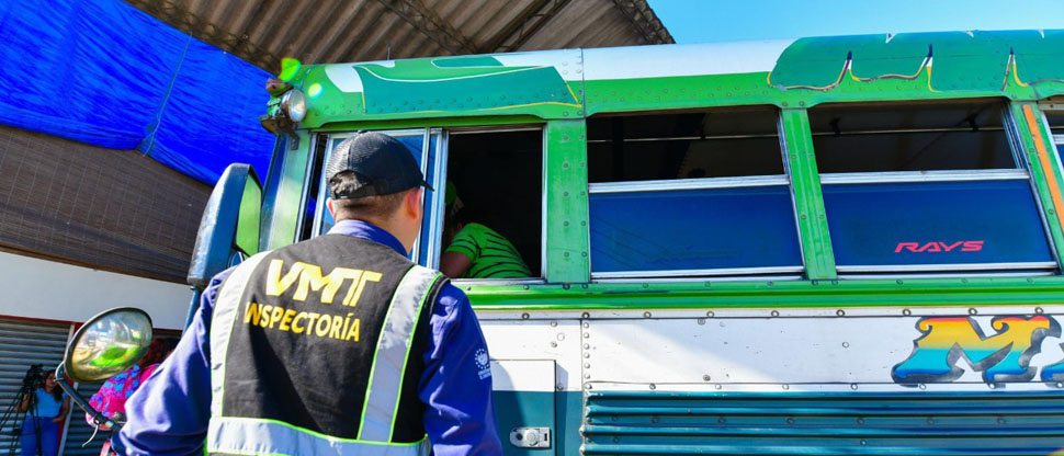 VMT verifica servicio de transporte colectivo en las diversas terminales del país