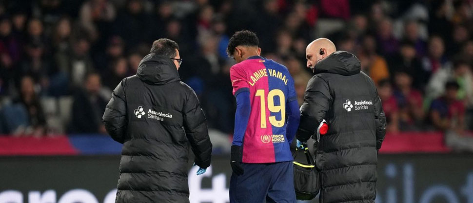 Siguen los problemas para el Barca, Lamine Yamal se lesiona