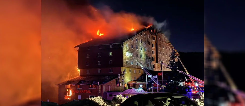 66 personas sin vida y más de 51 heridos deja incendio en una estación de esquí en Turquía