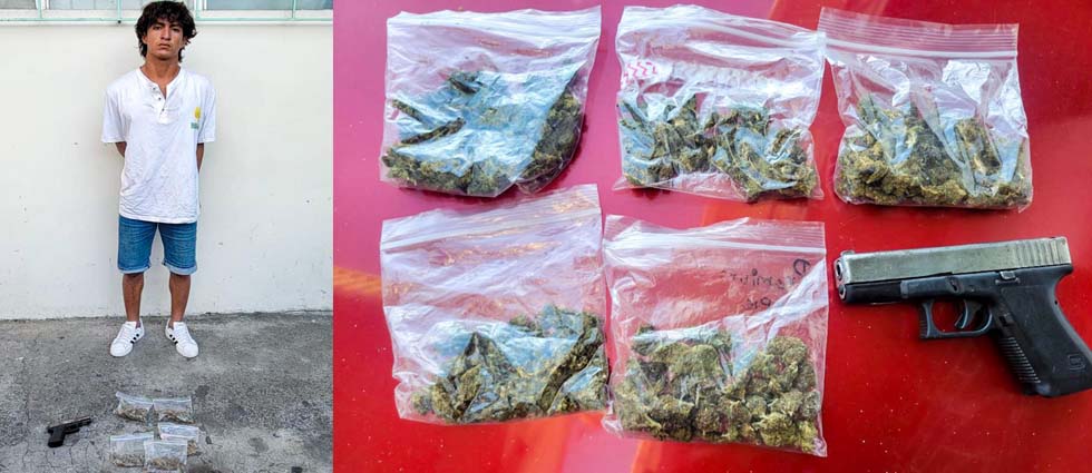 Arrestan a distribuidor de droga que circulaba armado en La Libertad
