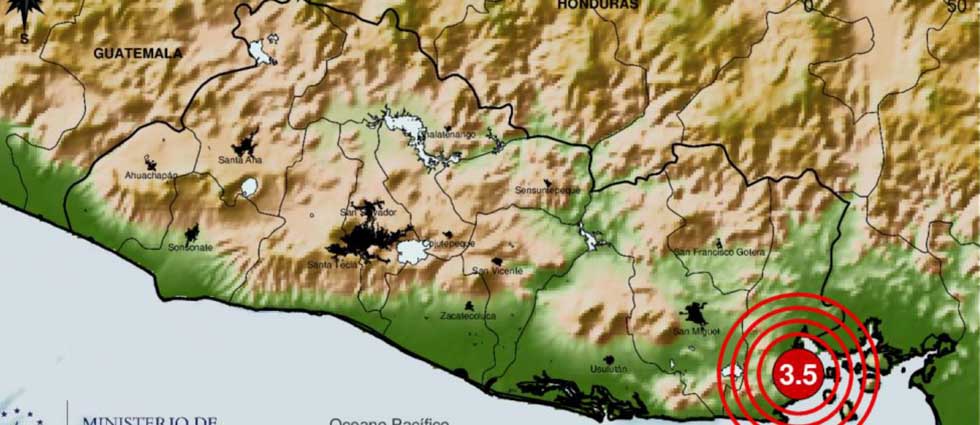 Fallas geológicas provocan nuevo sismo en Conchagua esta mañana de martes