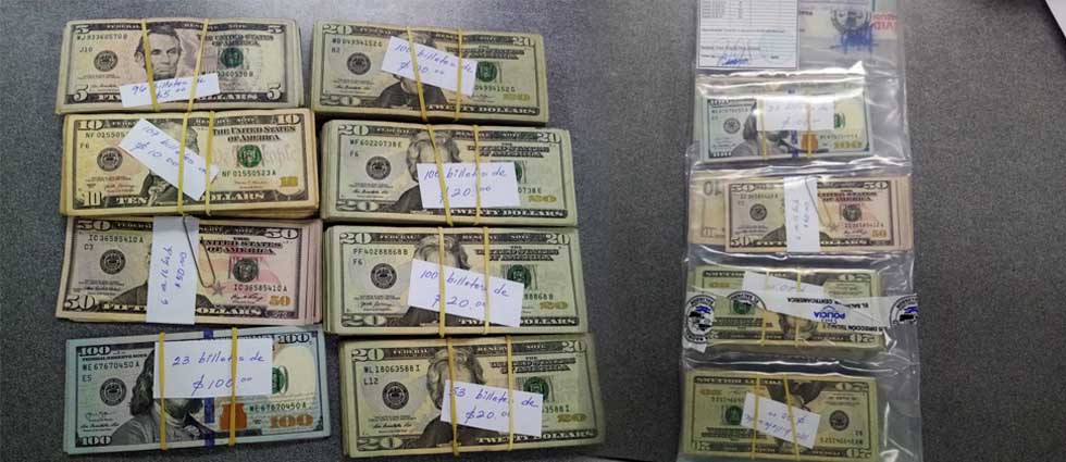 $62,662 pasan a manos del Estado tras ser incautados a criminales en la capital y Santa Ana