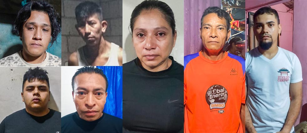 Capturan a civiles y terroristas de la MS acusados de extorsión, estafas y amenazas