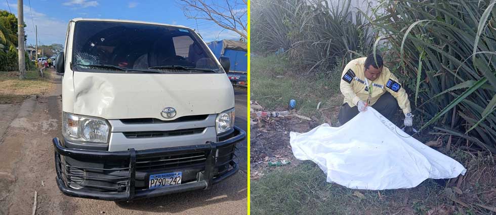 Microbús arrolla a una mujer en la carretera Troncal del Norte