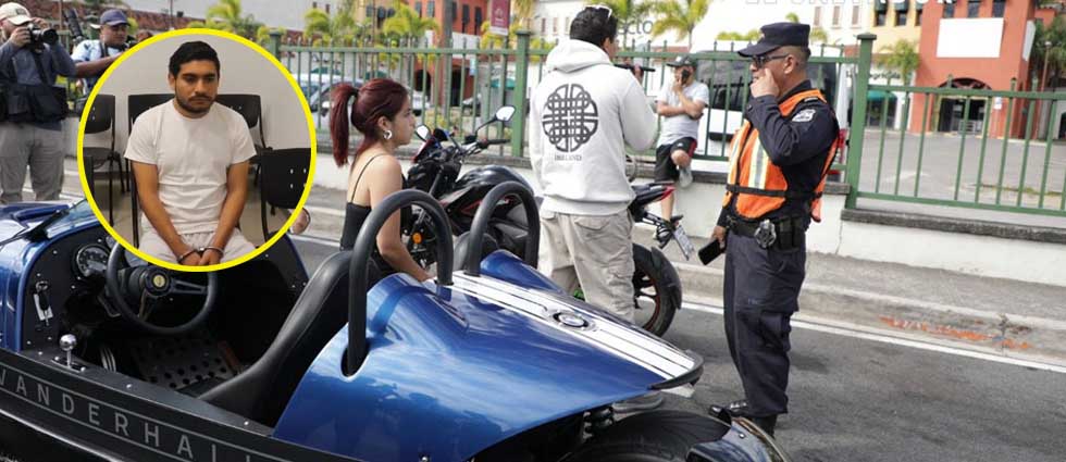 Condenan y suspenden licencia a conductor ebrio que circulaba en lujoso auto rumbo al puerto de La Libertad