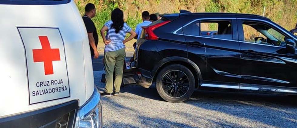 Reportan un lesionado tras accidente de tránsito en Cuscatlán