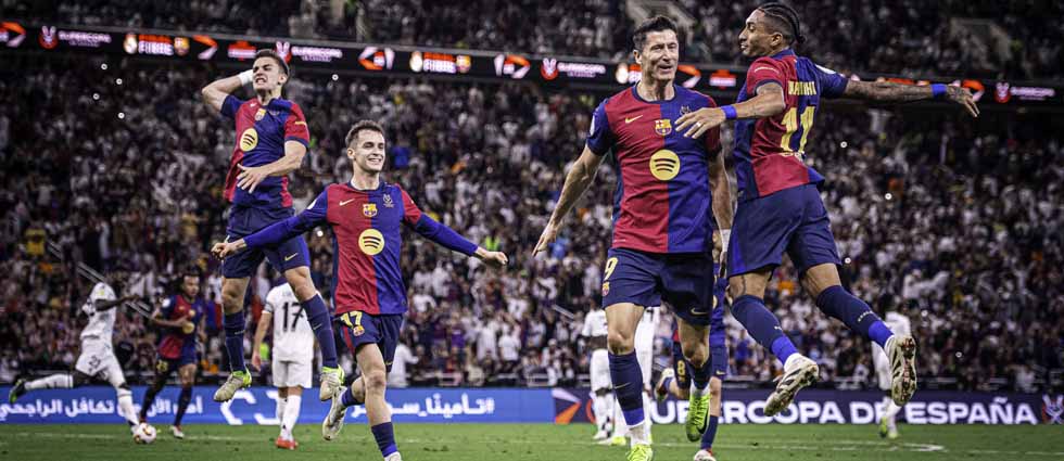 El Barcelona le da una ‘manita’ al Madrid y se lleva la Supercopa