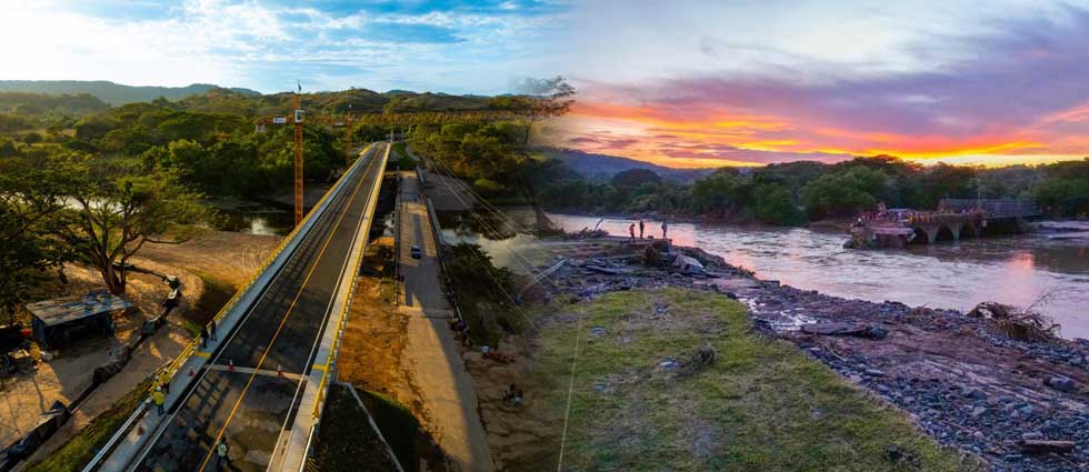 Entregan nuevo puente sobre el río Titihuapa tras colapso del anterior debido a las lluvias
