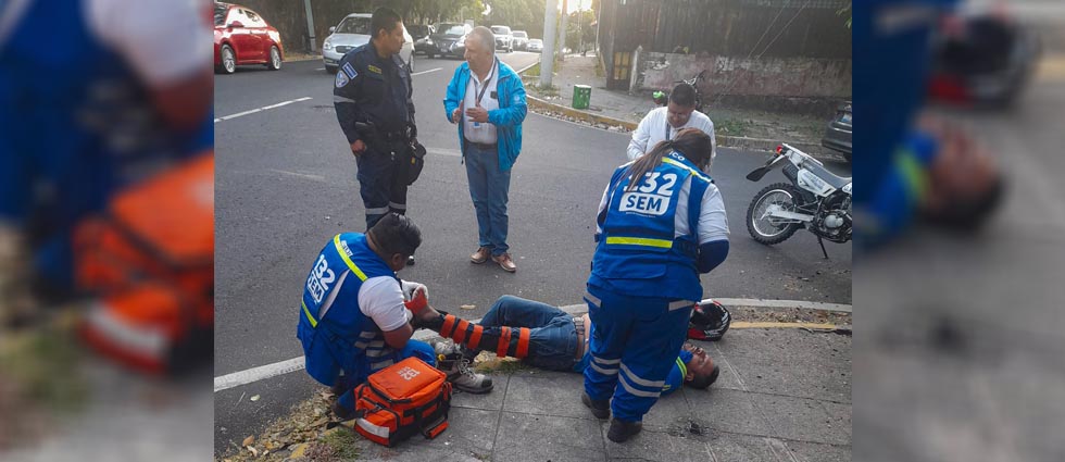 Un lesionado tras accidente en la colonia Escalón
