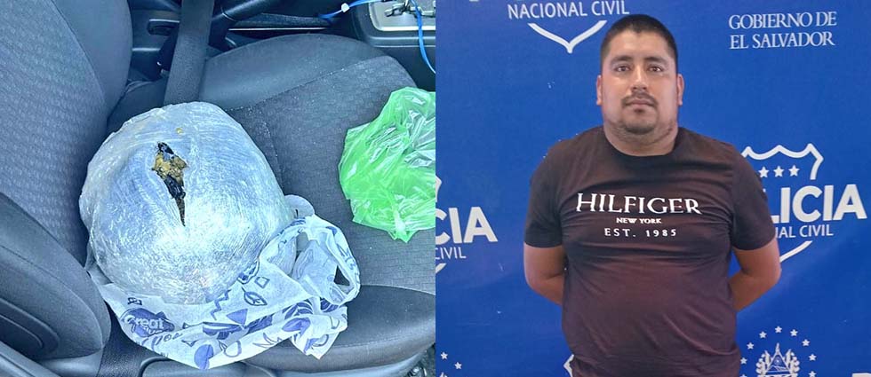 San Salvador: cae sujeto tras ser sorprendido con droga y dinero que no pudo justificar