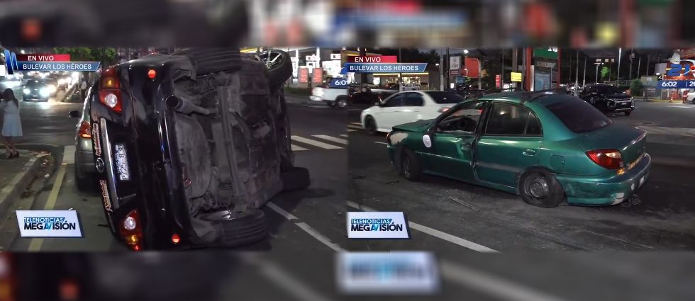 Ebrio hurta automóvil y provoca accidente en el bulevar de Los Héroes