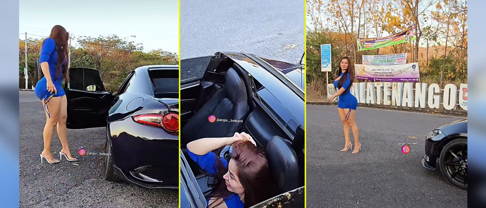 Popular creadora de contenido presume su belleza junto a su lujoso auto deportivo
