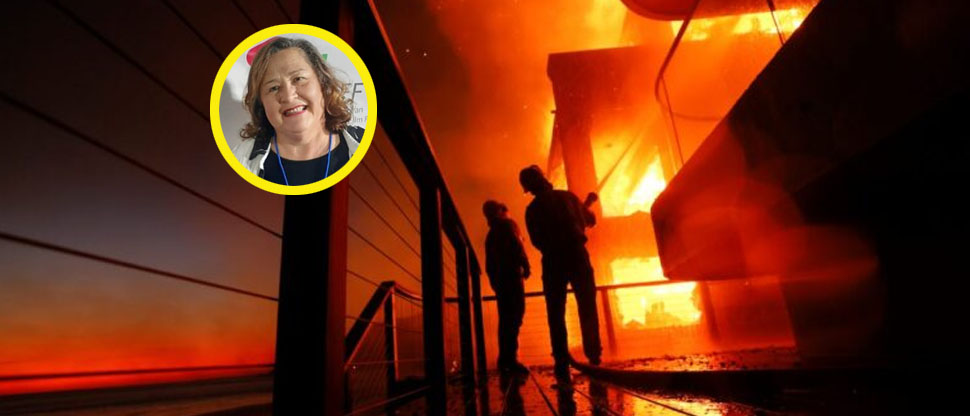Actriz salvadoreña pide ayuda para reconstruir su casa destruida por incendios en Hollywood