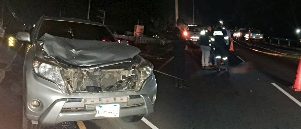 Peatón muere al ser atropellado por vehículo conducido por hondureña en San Miguel