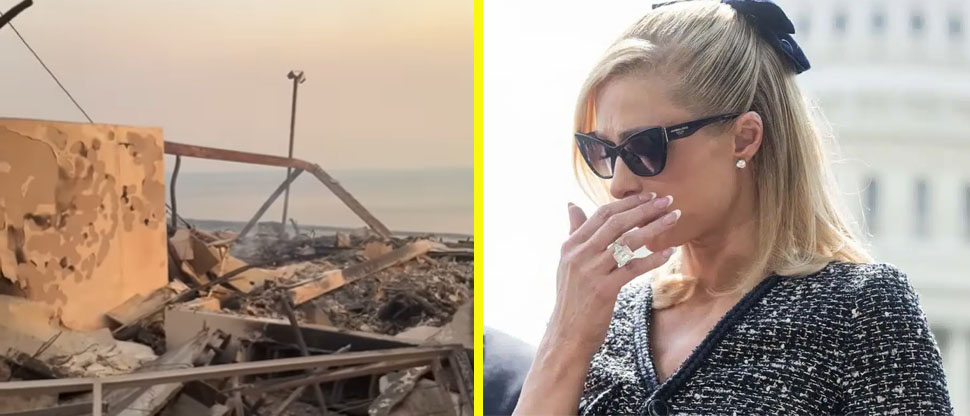 DESGARRADOR: Paris Hilton muestra video de su casa destruida por incendios en Los Ángeles