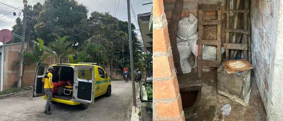 Rescatan a un menor tras caer en una letrina en Cabañas