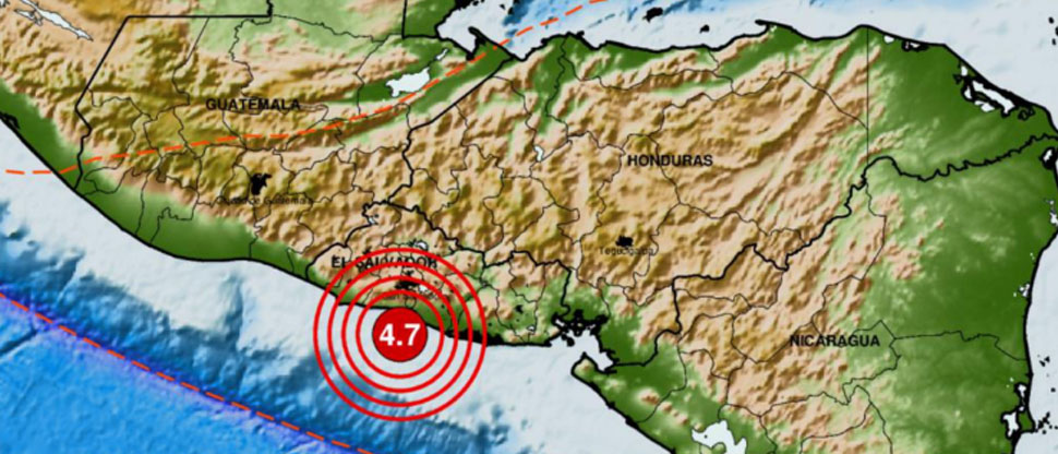 Fuerte sismo sacude el territorio salvadoreño la mañana de este sábado