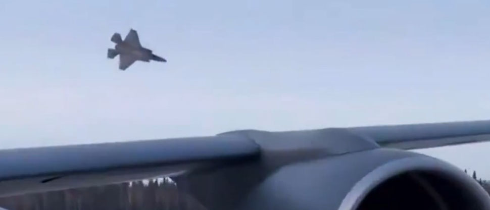 E.E.U.U. avión de combate monoplaza F-35 se estrella durante un entrenamiento militar