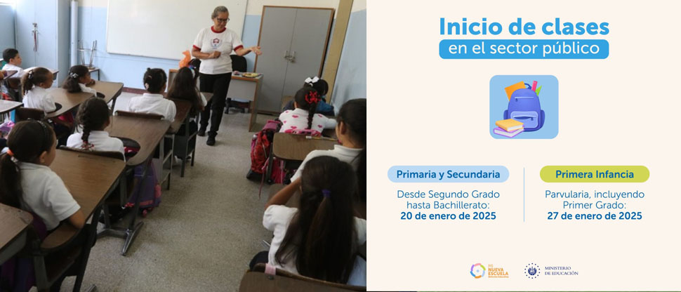 Ministerio de Educación confirma fechas para el regreso a clases para el sector público