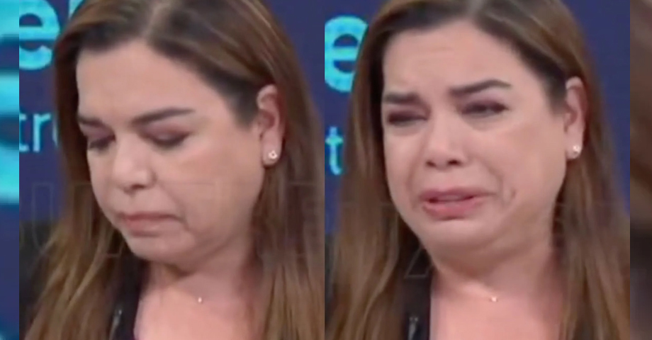 Presentadora de noticias se entera en vivo de la muerte de su padre