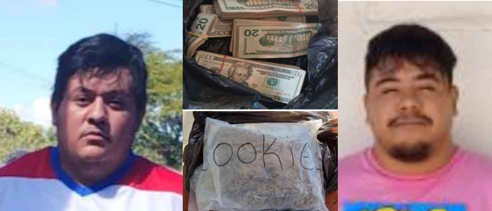 Capturan a sujetos que transportaban una gran cantidad de marihuana y más de $12 mil