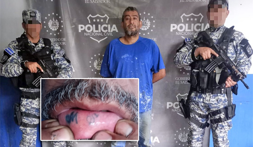 Tatuaje delató a pandillero que pretendía burlar a las autoridades