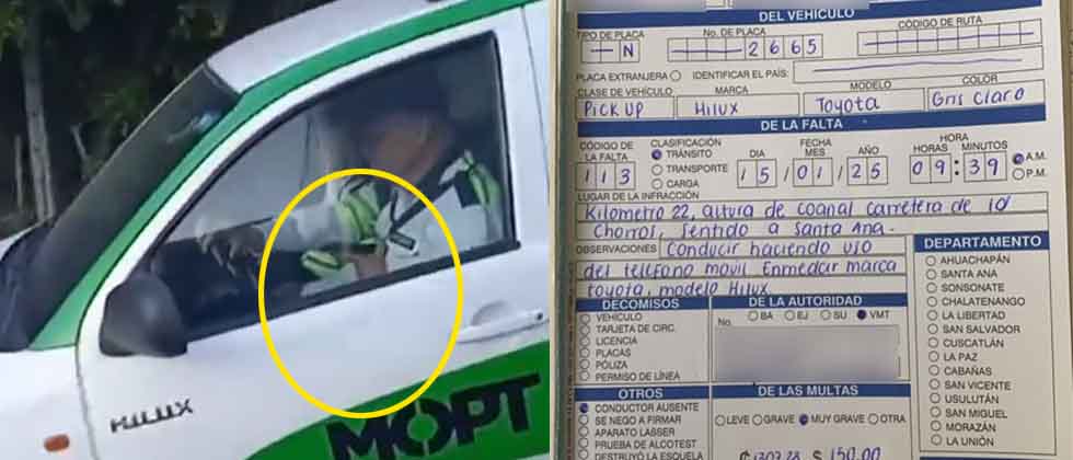 “Se lo clavaron”: Gestor recibe esquela de $150 por usar el celular mientras conducía