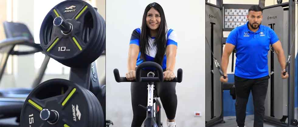 INDES abre al público moderno gimnasio de musculación en Santa Ana