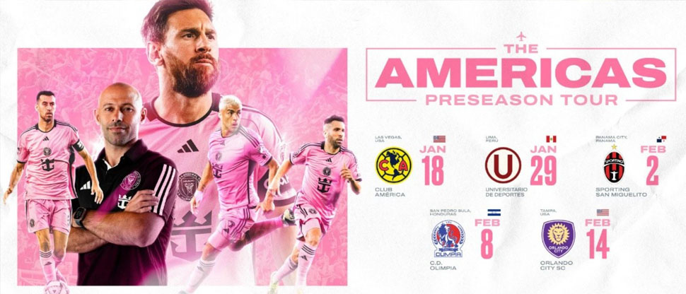 Inter de Miami confirma partidos amistosos en Honduras y Panamá