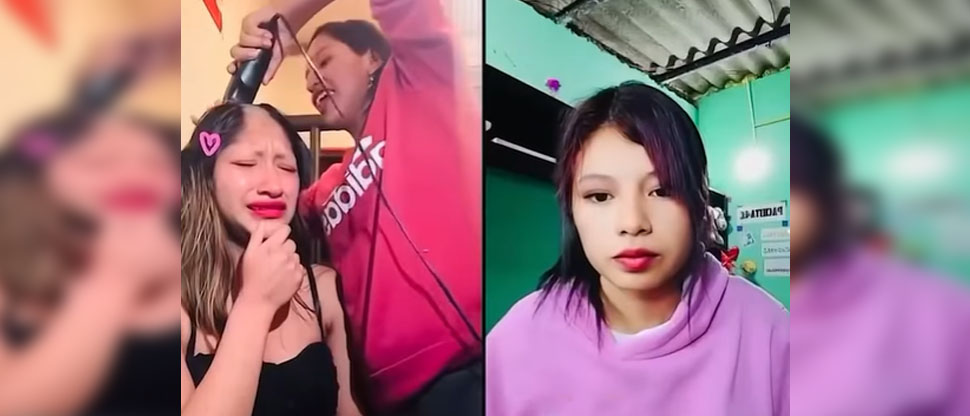 Apostaron su cabello durante batalla en Tiktok y la perdedora terminó en llanto