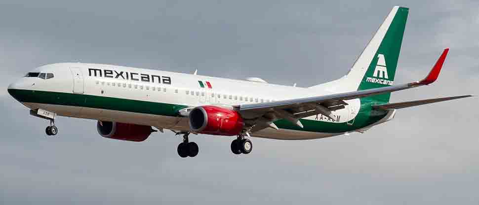 MÉXICO: Anuncian para este lunes que Mexicana de Aviación deja de operar ocho rutas aéreas