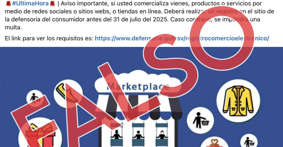 Defensoría desmiente información sobre cobro de impuestos por ventas en línea