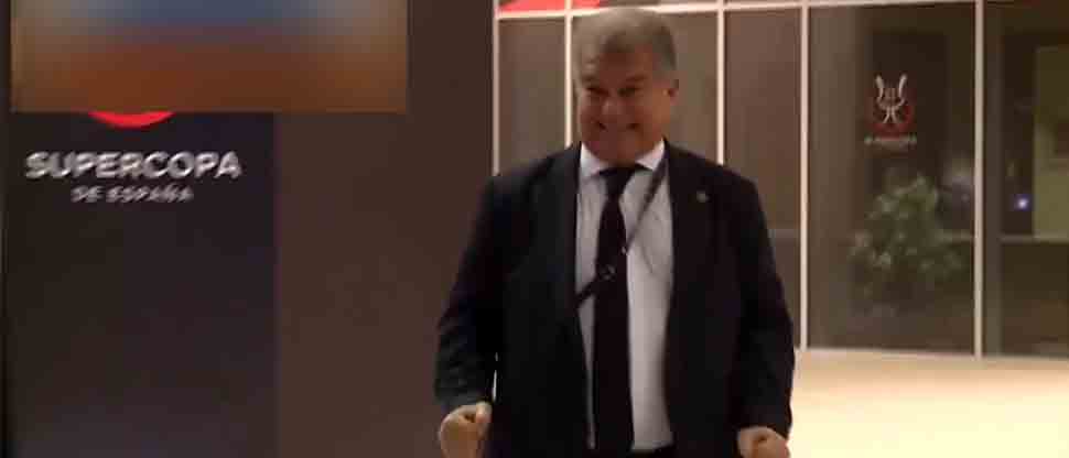 Laporta celebra con «gritos y corte mangas» la inscripción de Dani Olmo