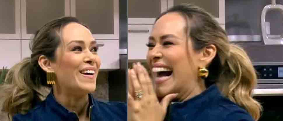 Viralizan a Luciana Sandoval cometiendo un gran «error» en programa en vivo