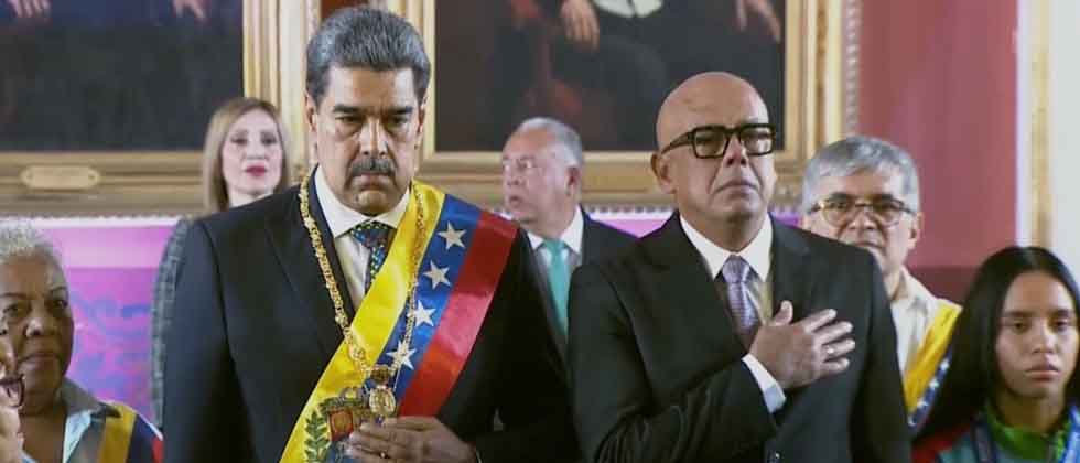 Nicolás Maduro se juramentó de forma ilegítima para un tercer mandato presidencial