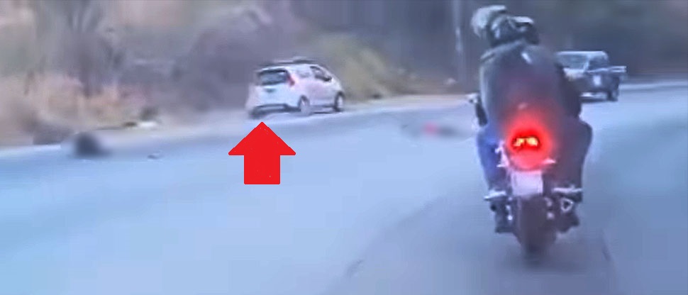 Conductor invade carril contrario y arrolla a ciclista en carretera a Metapán