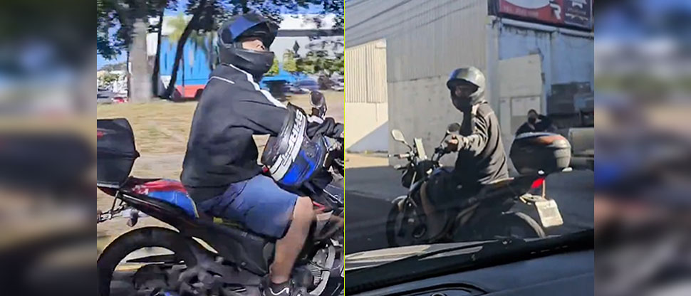 Denuncian a motociclista que busca pelear contra automovilista en plena vía pública