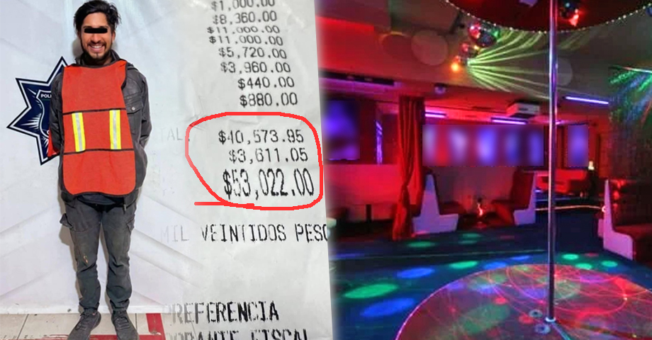 Lo capturan por no tener para pagar más de $2,500 en tragos y bailes privados en un club nocturno