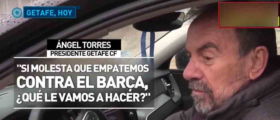 Presidente del Getafe responde a la prensa por el penal que no le pitaron al Barcelona