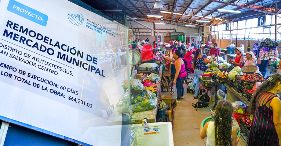 Habilitan mercado de Ayutuxtepeque tras remodelaciones hechas por la alcaldía