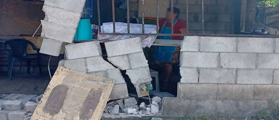 Totillera se lleva tremendo susto al impactar rastra contra el negocio en Nejapa