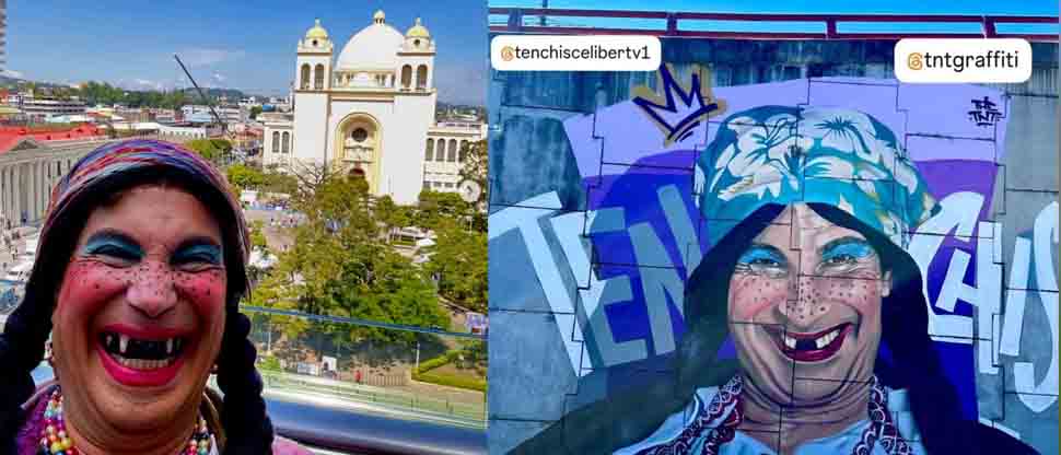 La Tenchis publica en sus redes mural que hizo TNT
