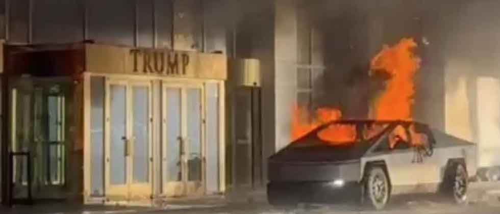 Explosión de Cybertruck deja un muerto y varios heridos frente a Trump Hotel