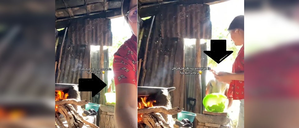 Vaca fue la protagonista cuando salvadoreña grababa proceso de hacer tortillas