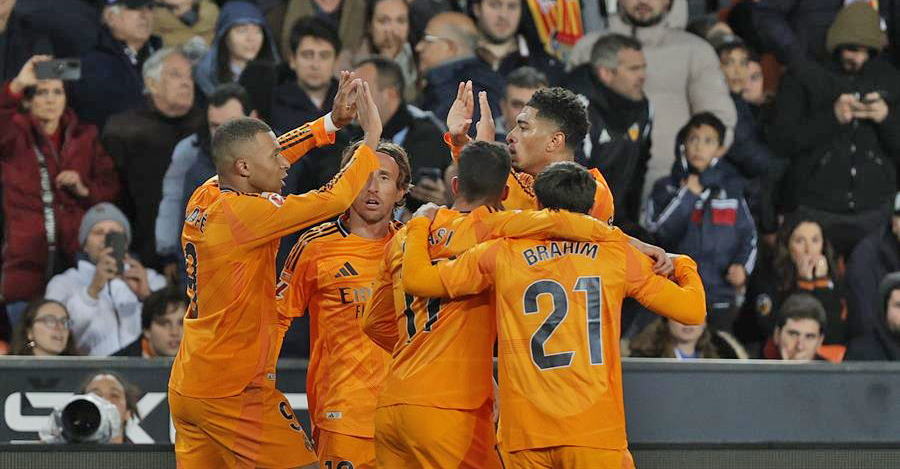 El Real Madrid lo vuelve hacer, remontó tras ir perdiendo en Mestalla