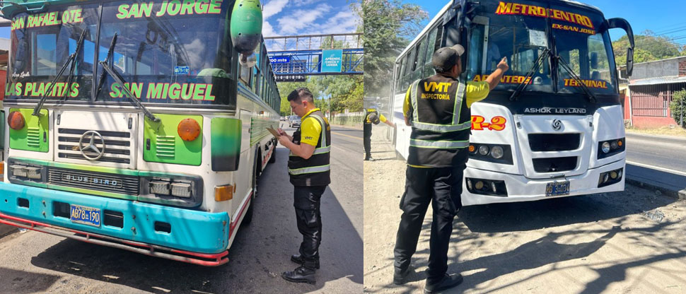 VMT realiza controles vehiculares en diversas carreteras del país