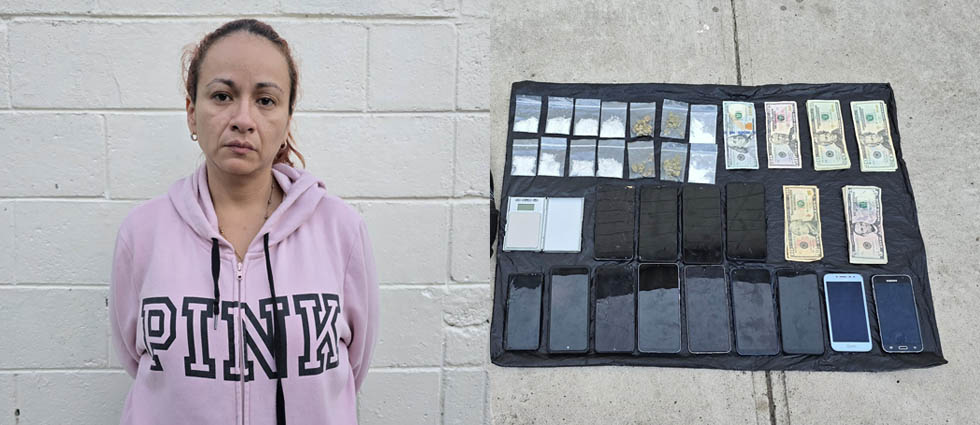 Militares arrestan a mujer tras hallarle varios tipos de droga, $550 en efectivo y 13 celulares