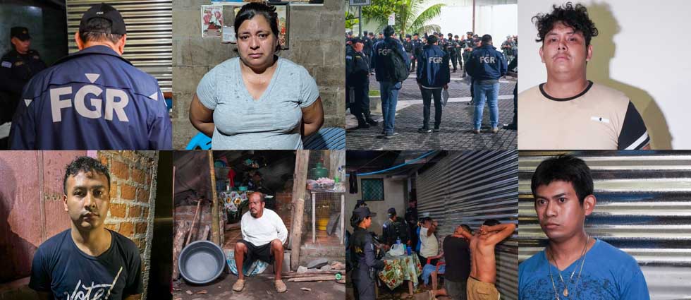 FGR saca de las calles a 31 delincuentes, entre civiles y mareros, que delinquían contra salvadoreños honrados