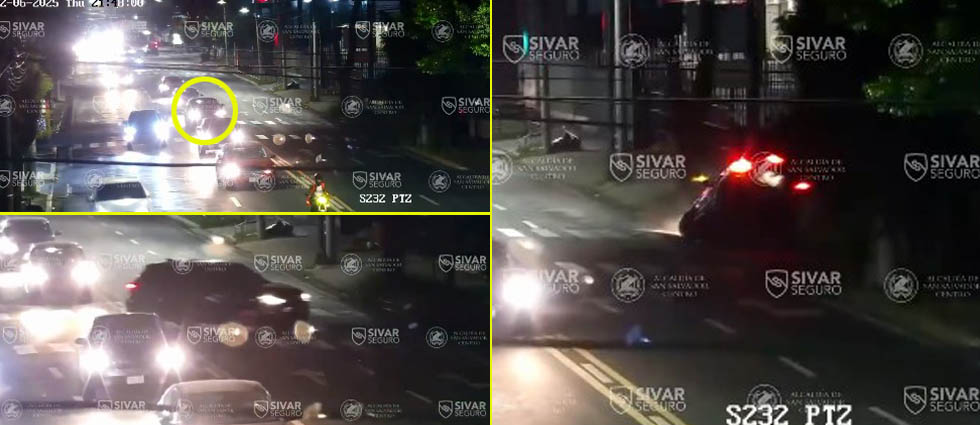 Automovilista rompe la ley vial y luego sufre siniestro sobre la alameda Roosevelt