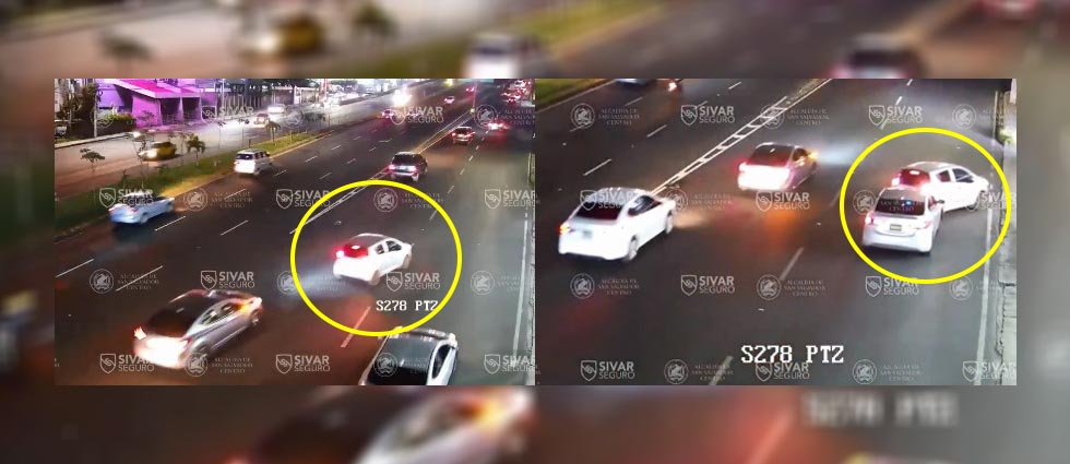 Imprudente conductor provoca siniestro vial en el bulevar Los Próceres